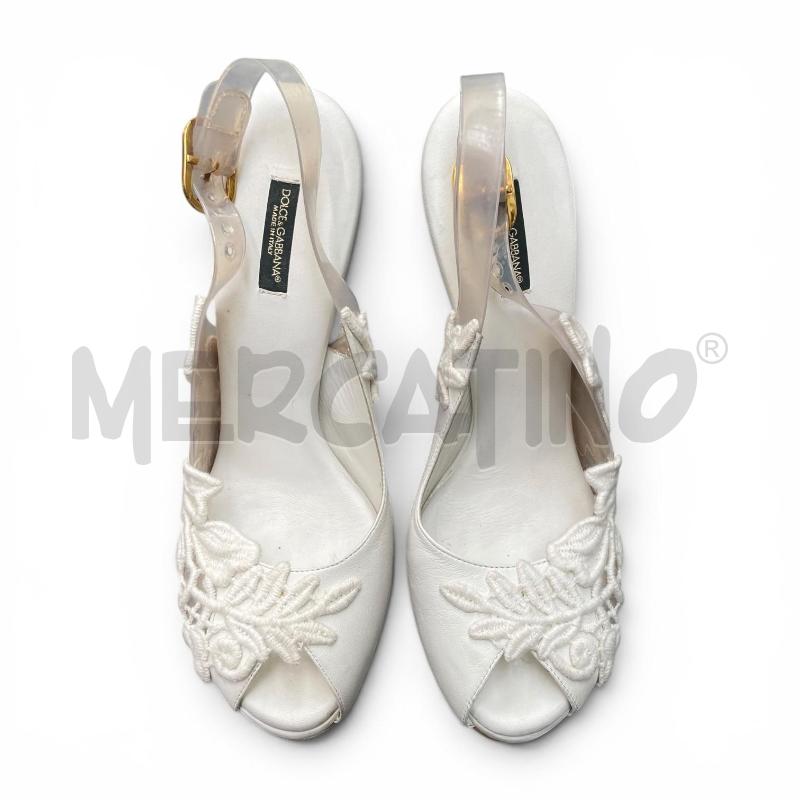SANDALI DONNA D&G BIANCO NM40  | Mercatino dell'Usato Gallarate 4