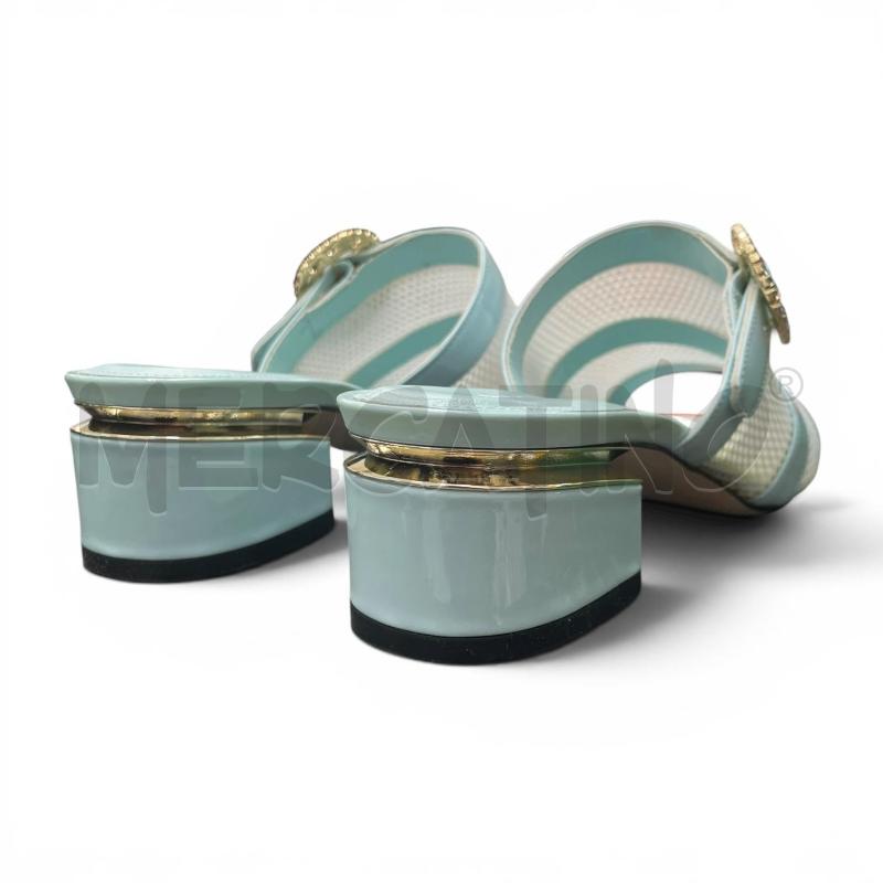 SANDALI D NM 37 ACCADEMIA OF VENICE AZZURRO RETE STRASS | Mercatino dell'Usato Gallarate 3