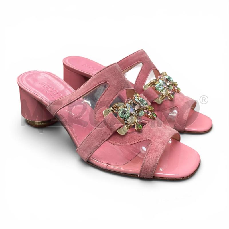 SANDALI D NM 37 ROSA STRASS ACCADEMIA OF VENICE  | Mercatino dell'Usato Gallarate 2