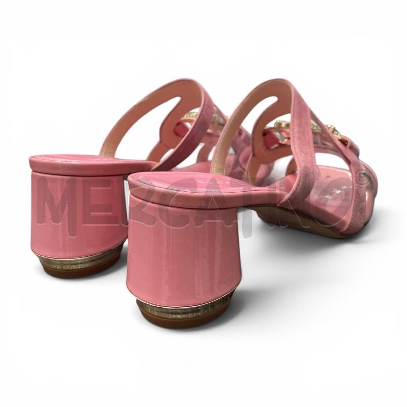 SANDALI D NM 37 ROSA STRASS ACCADEMIA OF VENICE  | Mercatino dell'Usato Gallarate 3