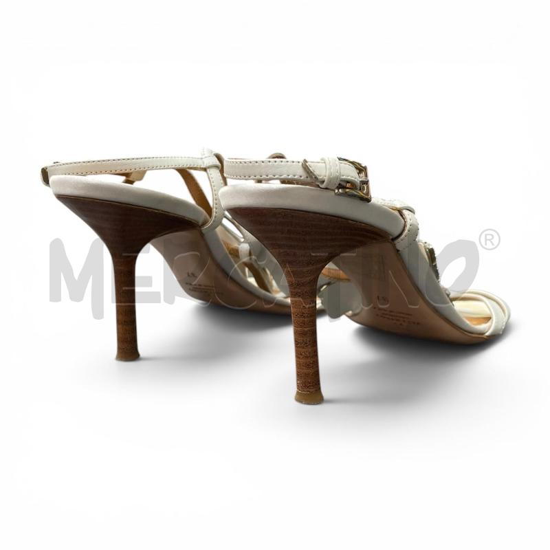SANDALI D VALENTINO NM 37 BIANCHI FARFALLA STRASS  | Mercatino dell'Usato Gallarate 3