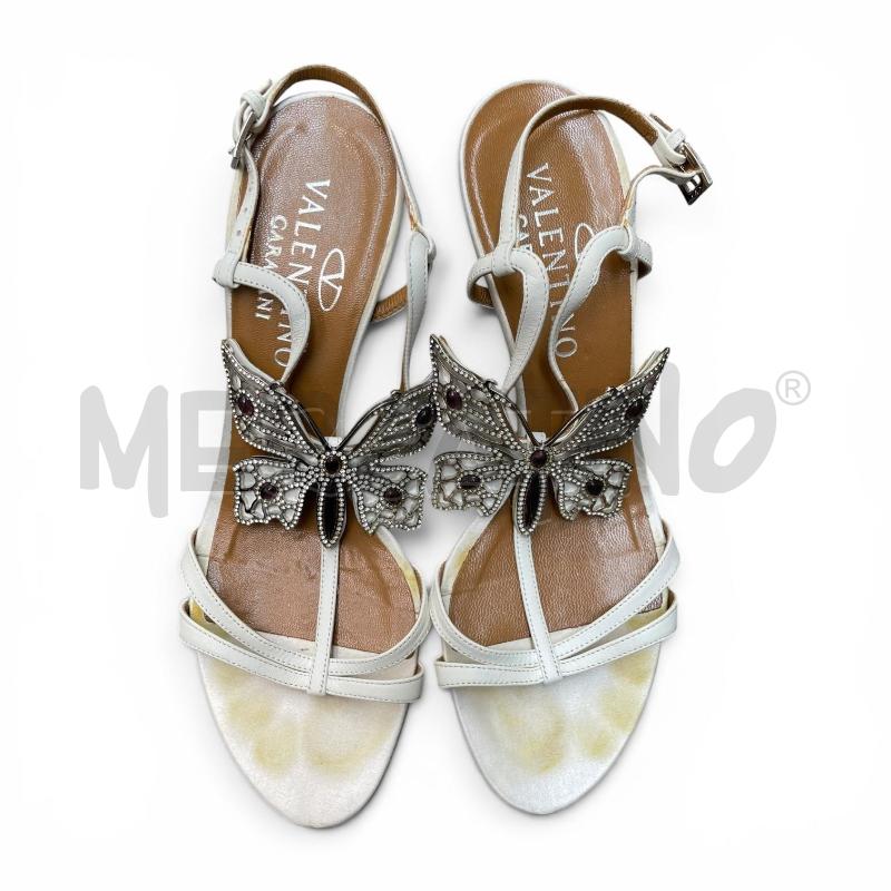 SANDALI D VALENTINO NM 37 BIANCHI FARFALLA STRASS  | Mercatino dell'Usato Gallarate 4
