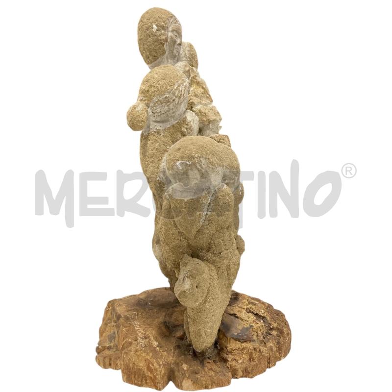 SCULTURA IN PIETRA GREZZA MAMMA CON 4 FIGLI | Mercatino dell'Usato Gallarate 2