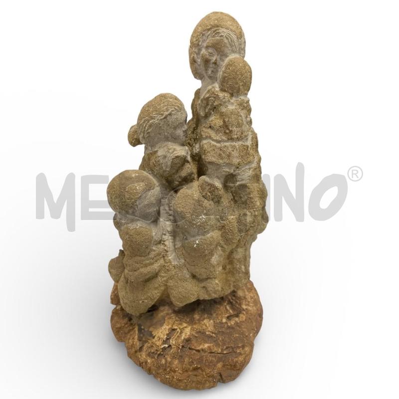 SCULTURA IN PIETRA GREZZA MAMMA CON 4 FIGLI | Mercatino dell'Usato Gallarate 4