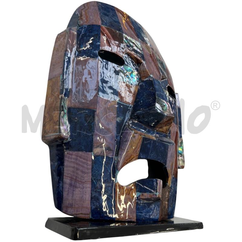 SCULTURA MASCHERA A MOSAICO PIETRE SEMIPREZIOSE | Mercatino dell'Usato Gallarate 3