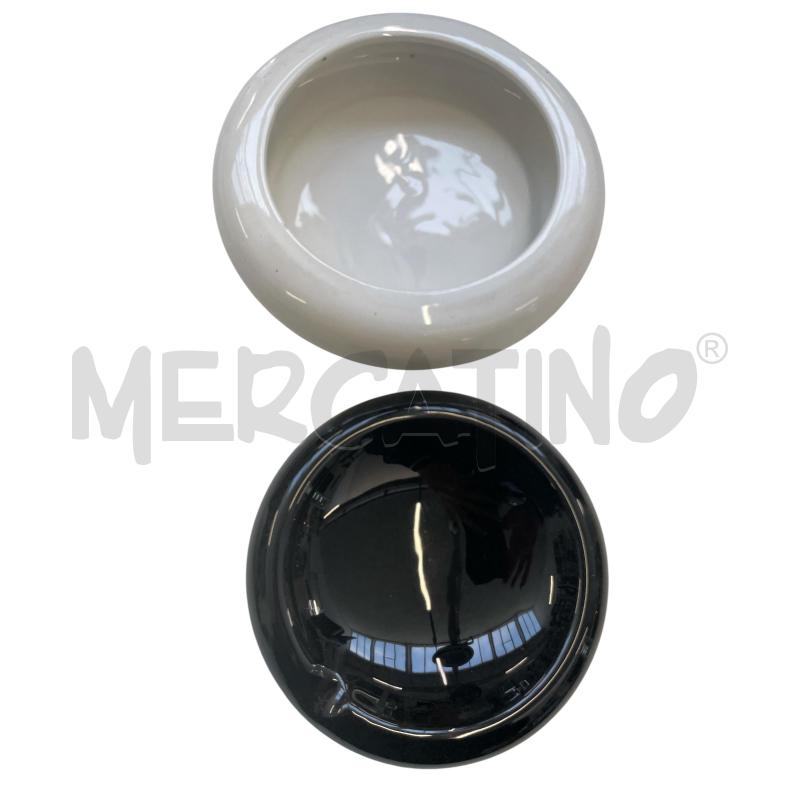 SET DA SCRIVANIA MICHIELOTTO CERAMICA BIANCO NERO | Mercatino dell'Usato Gallarate 2