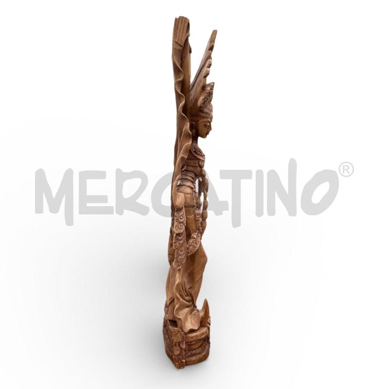 STATUA DONNA BALINESE IN LEGNO  | Mercatino dell'Usato Gallarate 2