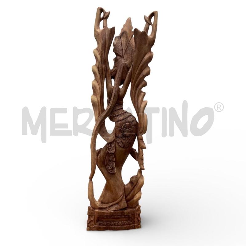 STATUA DONNA BALINESE IN LEGNO  | Mercatino dell'Usato Gallarate 3