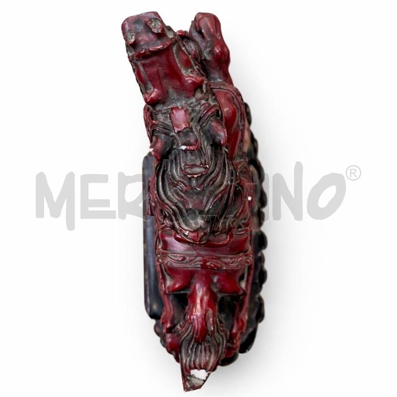 STATUETTA CAVALLO ERRANTE CINESE ROSSO | Mercatino dell'Usato Gallarate 3
