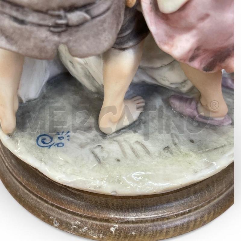 STATUETTA CERAMICA B. MERLI BIMBI CON CAGNOLINO  | Mercatino dell'Usato Gallarate 3