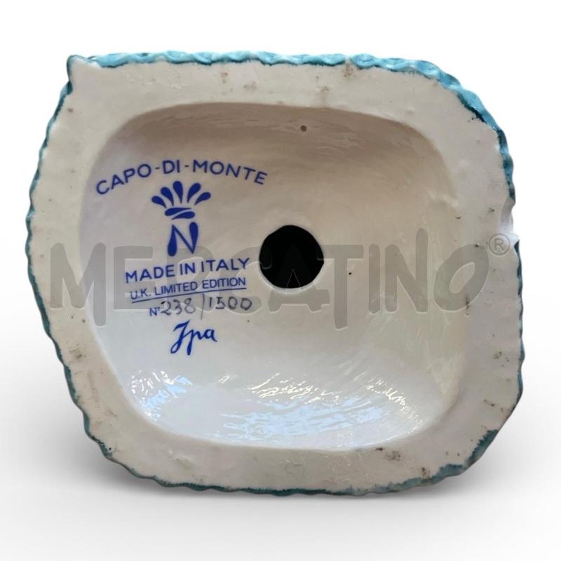 STATUINA  DAMA CON VESTITO E OMBRELLO AZZURRO CAPO DI MONTE UK LIMITED EDITION | Mercatino dell'Usato Gallarate 5