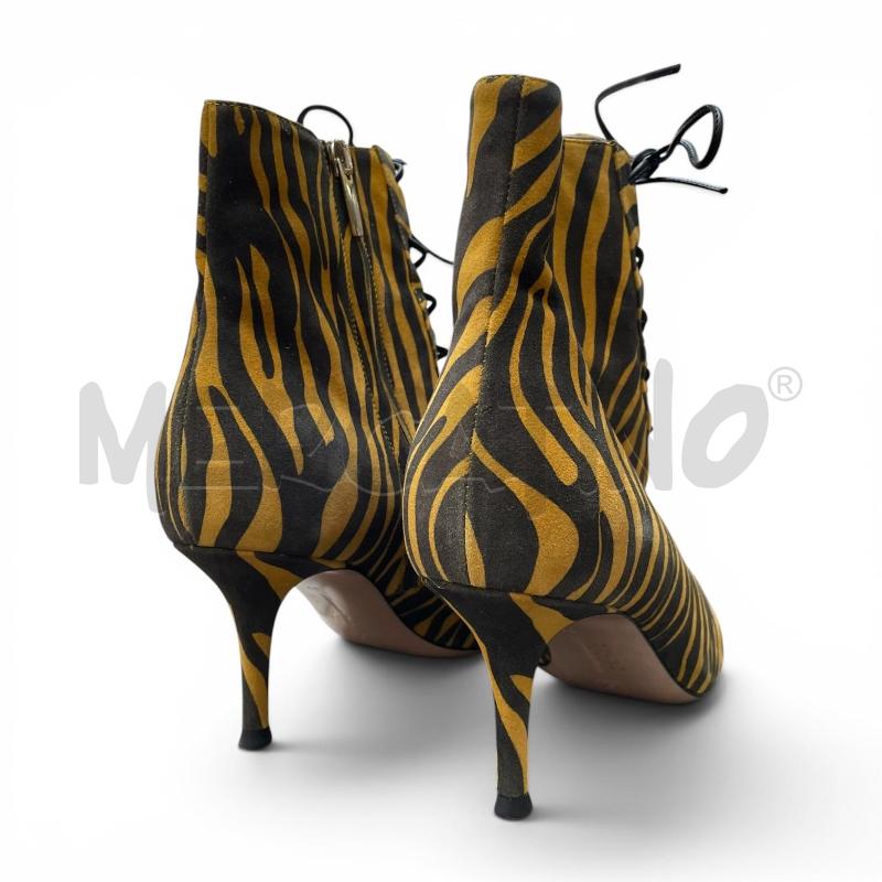 STIVALETTI D GIANVITO ROSSI NM 37 ANIMALIER SENAPE NERO | Mercatino dell'Usato Gallarate 3