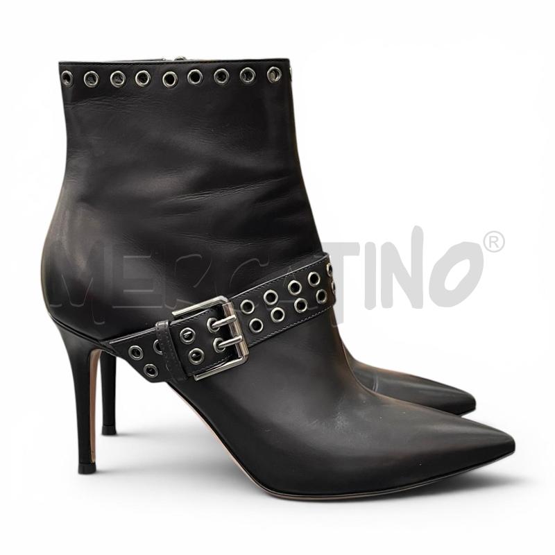 STIVALETTI D GIANVITO ROSSI NM 37 NERI BORCHIETTE  | Mercatino dell'Usato Gallarate 1