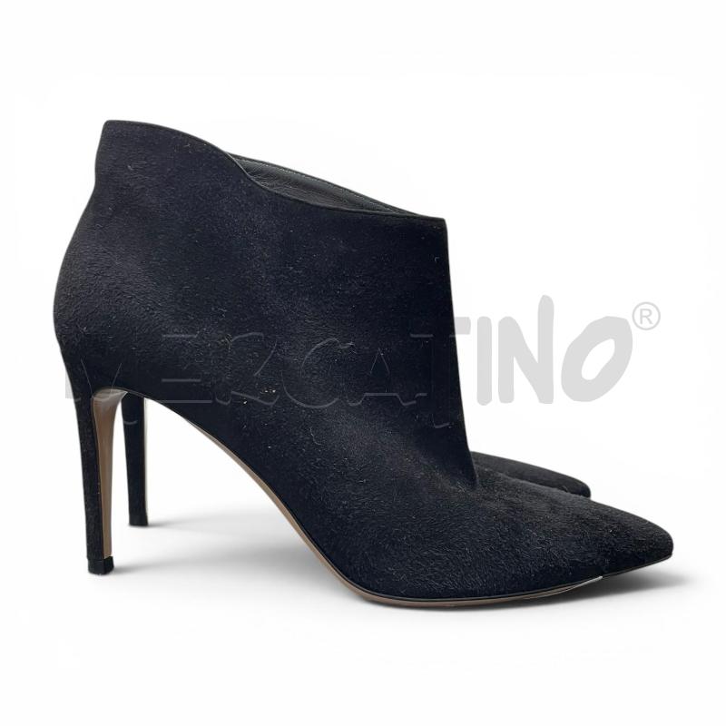 STIVALETTI D GIANVITO ROSSI NM 37 NERO SCAMOSCIATO  | Mercatino dell'Usato Gallarate 1