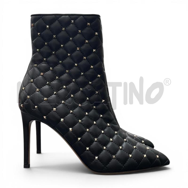 STIVALETTI D VALENTINO NM 37 ROCKSTUD SPIKE  | Mercatino dell'Usato Gallarate 1