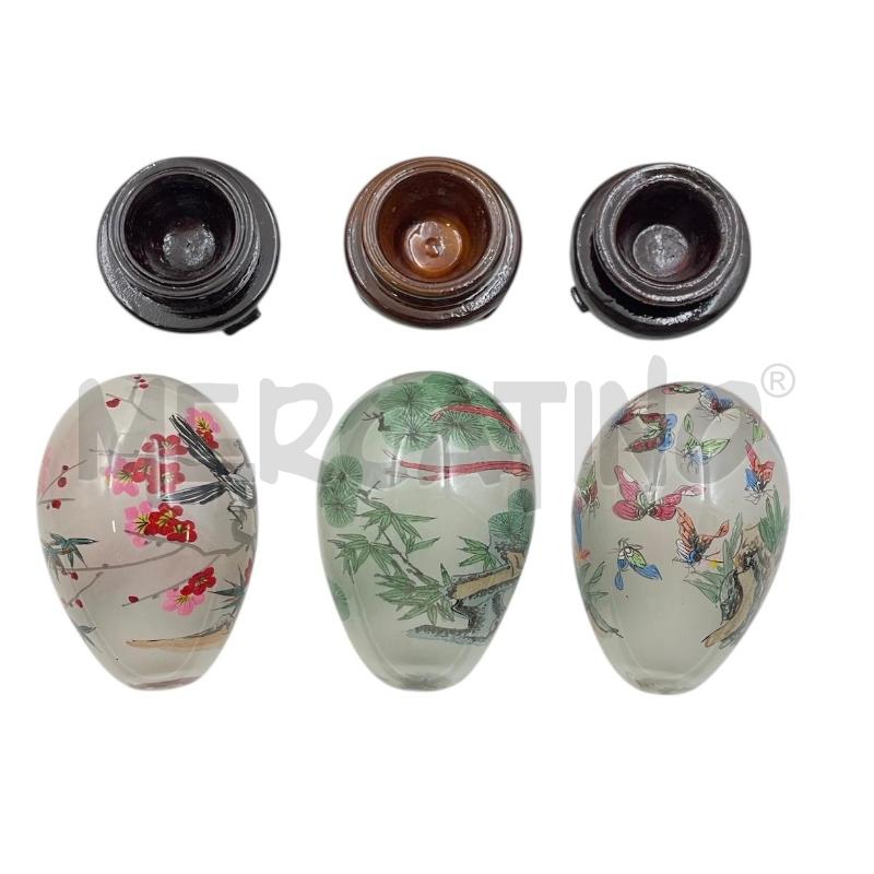 UOVA DECORATIVE CINESI PZ 3 IN VETRO | Mercatino dell'Usato Gallarate 3