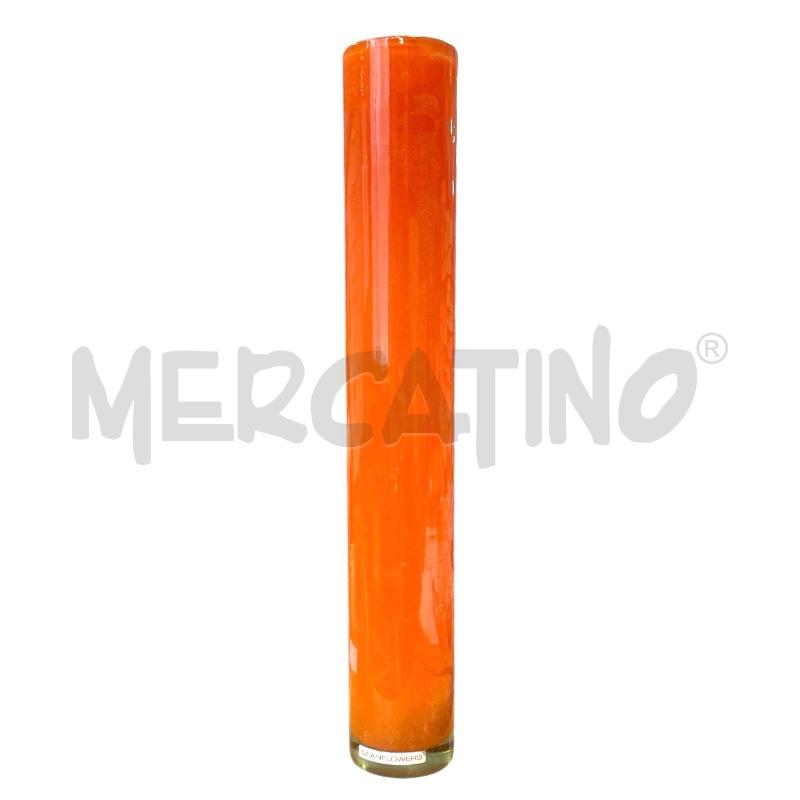 VASO IN VETREO DEANFLOWER ARANCIO DESIGN  | Mercatino dell'Usato Gallarate 2