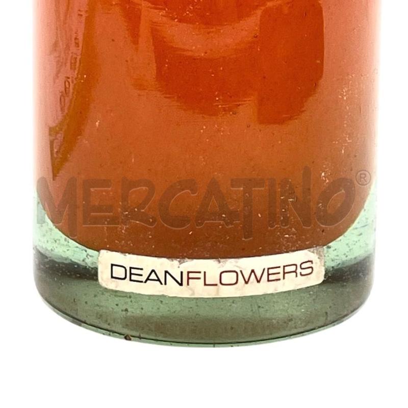 VASO IN VETREO DEANFLOWER ARANCIO DESIGN  | Mercatino dell'Usato Gallarate 3