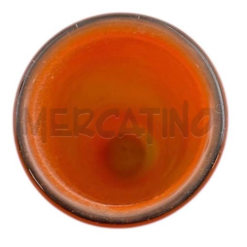 VASO IN VETREO DEANFLOWER ARANCIO DESIGN  | Mercatino dell'Usato Gallarate 4