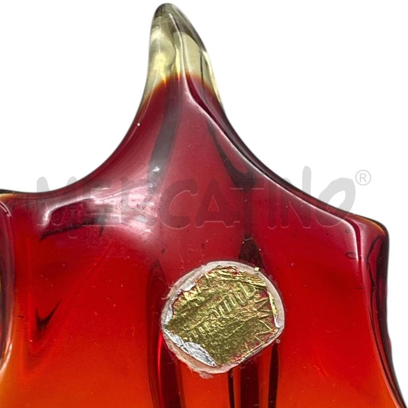 VASO VETRO DI MURANO STILE FOGLIE  | Mercatino dell'Usato Gallarate 3