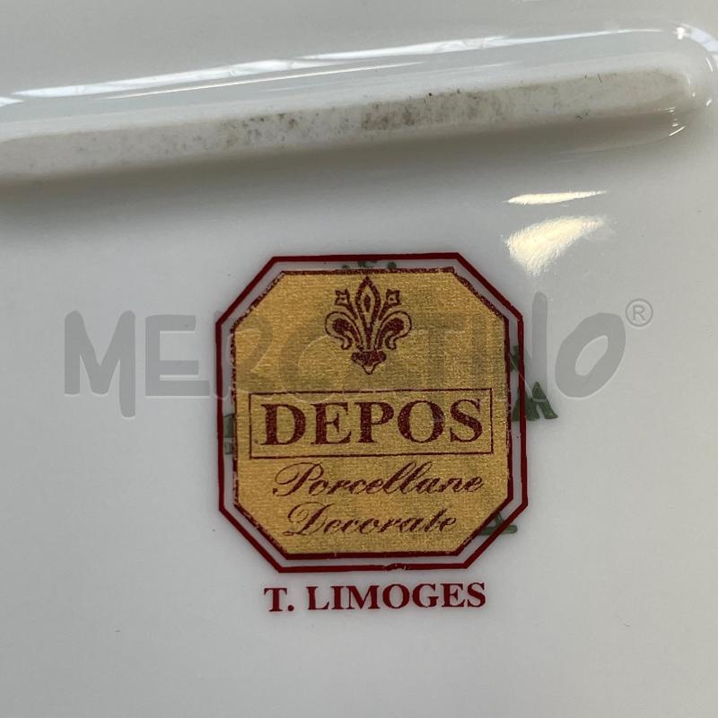 VASSOIO CERAMICA LIMONGE FIORI | Mercatino dell'Usato Gallarate 3