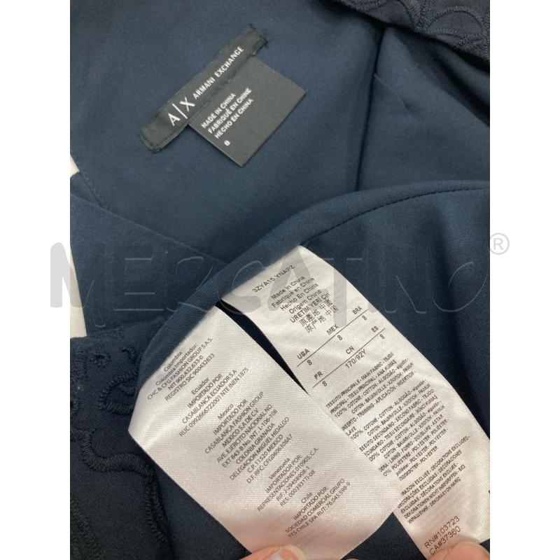 ABITO DONNA ARMANI EXCHANGE BLU SANGALLO | Mercatino dell'Usato Gazzada schianno 4