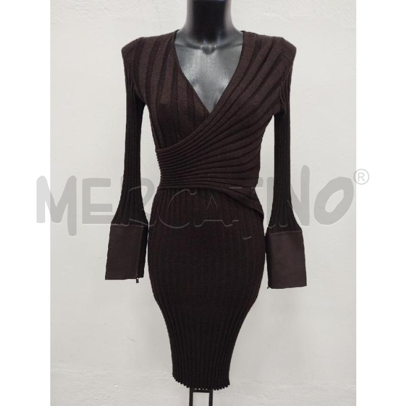 ABITO DONNA BALLY COSTINE MARRONE MANICHE PELLE | Mercatino dell'Usato Gazzada schianno 1
