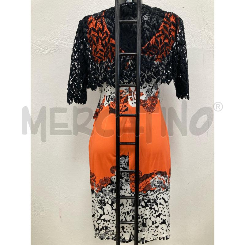 ABITO DONNA BLUMARINE ARANCIO+COPRISPALLE NERO | Mercatino dell'Usato Gazzada schianno 2