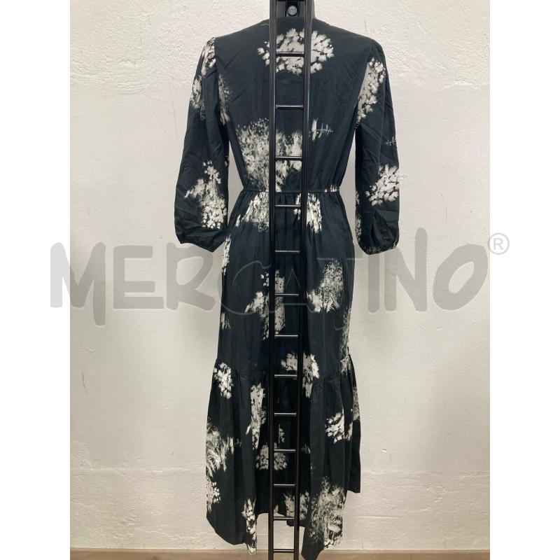 ABITO DONNA DESIGUAL NERA DISEGNO BIANCO CARTELLINO | Mercatino dell'Usato Gazzada schianno 2