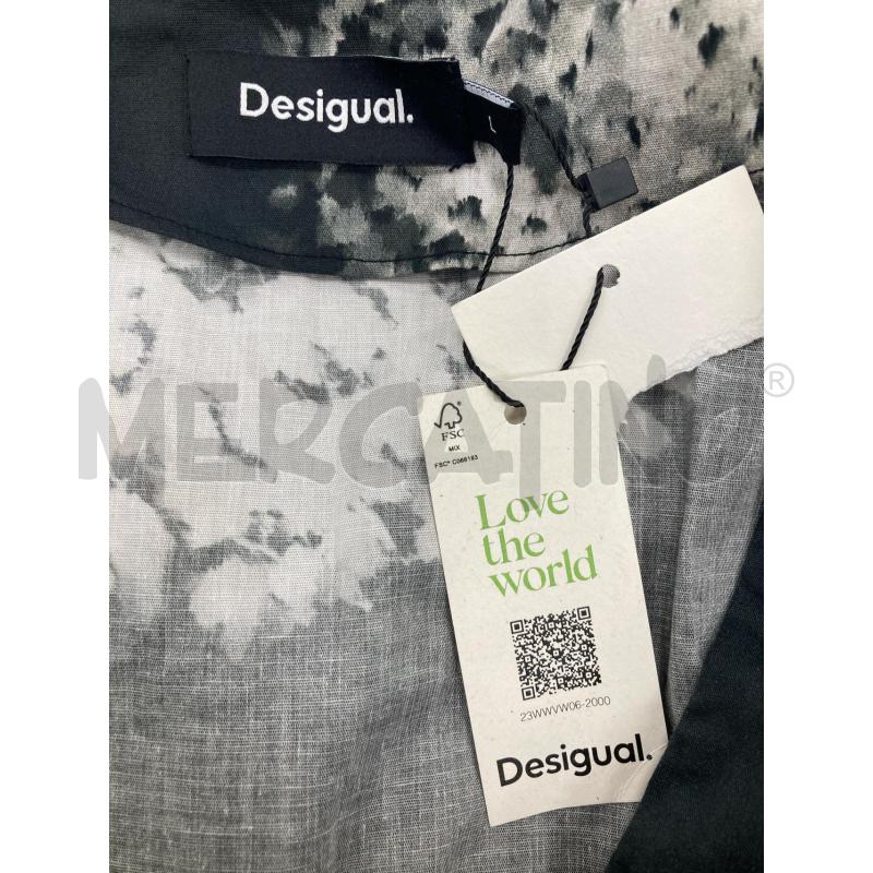 ABITO DONNA DESIGUAL NERA DISEGNO BIANCO CARTELLINO | Mercatino dell'Usato Gazzada schianno 3