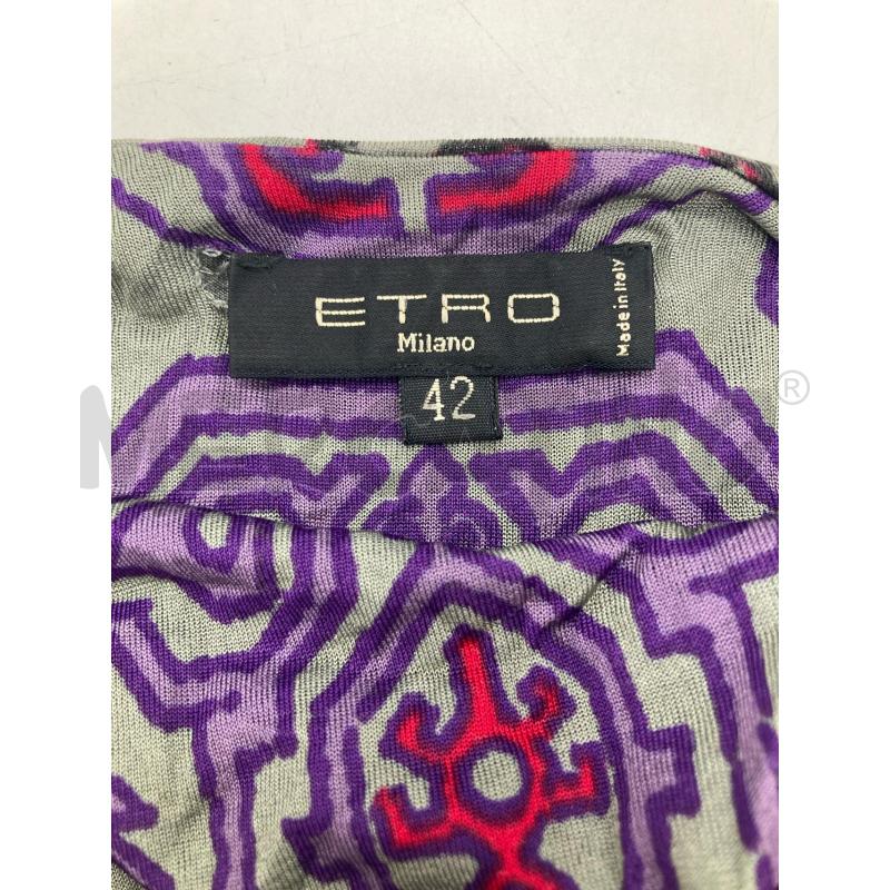 ABITO DONNA ETRO GRIGIO ISEGNO VIOLA | Mercatino dell'Usato Gazzada schianno 3