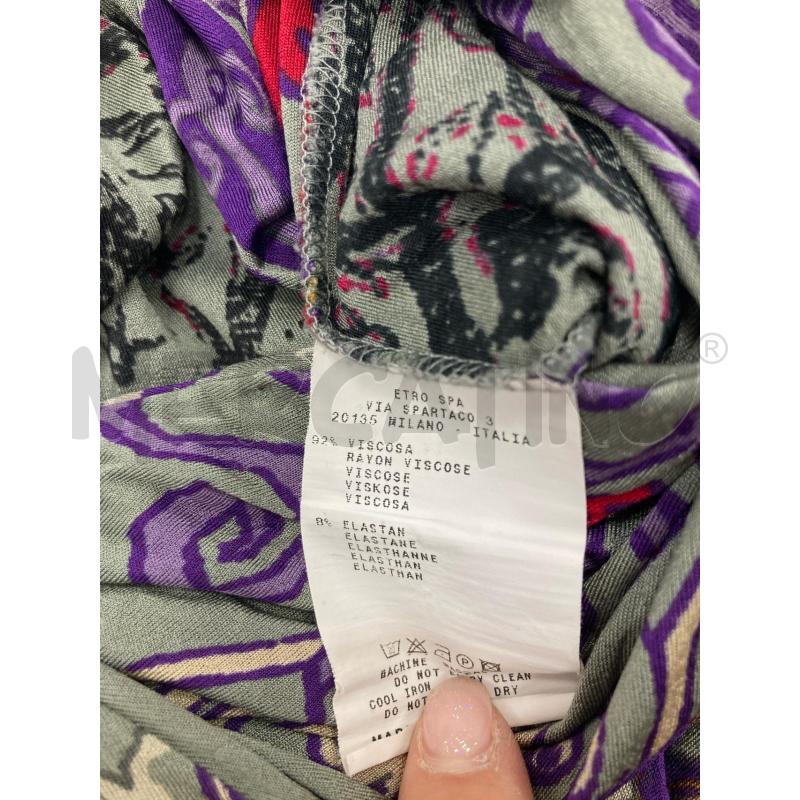 ABITO DONNA ETRO GRIGIO ISEGNO VIOLA | Mercatino dell'Usato Gazzada schianno 4