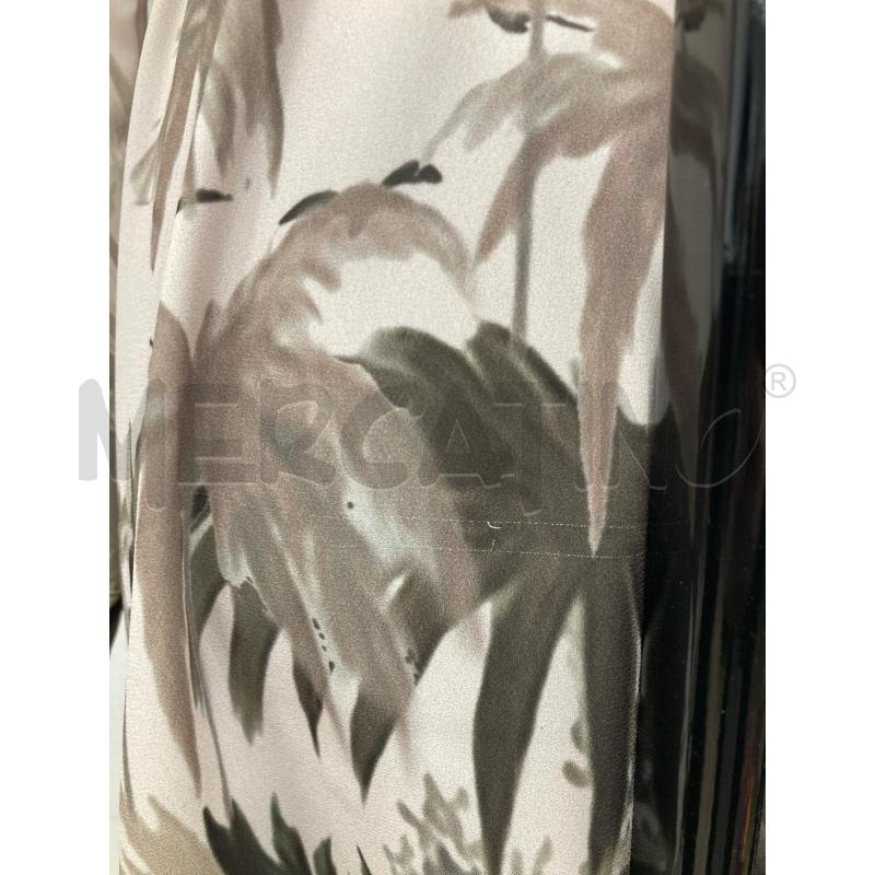 ABITO DONNA FRANCOMINA BEIGE FOGLIE VERDI | Mercatino dell'Usato Gazzada schianno 3