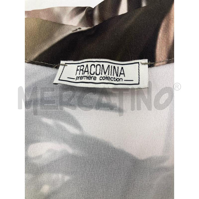 ABITO DONNA FRANCOMINA BEIGE FOGLIE VERDI | Mercatino dell'Usato Gazzada schianno 4