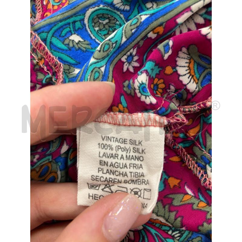 ABITO DONNA KASTURI SETA INDIANO MAGENTA MARGHERITE | Mercatino dell'Usato Gazzada schianno 4