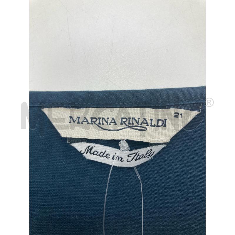 ABITO DONNA MARINA RINALDI BLU BORDO BIANCO | Mercatino dell'Usato Gazzada schianno 3