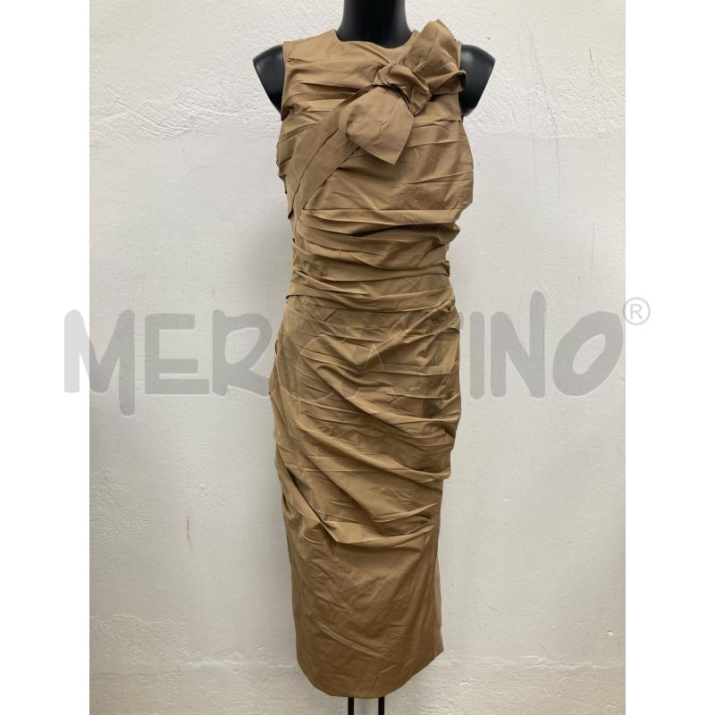 ABITO DONNA MAXMARA CARAMELLO FIOCCO DAVANTI | Mercatino dell'Usato Gazzada schianno 1