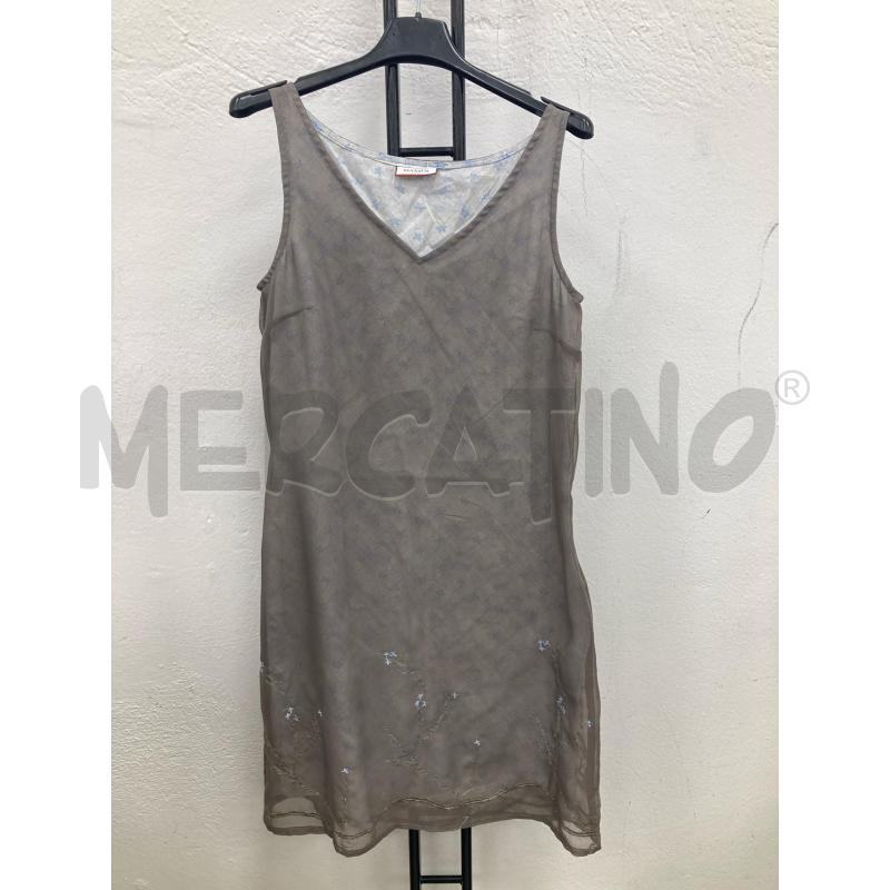 ABITO DONNA MAX&CO TORTORA SOTTOVESTE AZZURRA FIORI | Mercatino dell'Usato Gazzada schianno 1