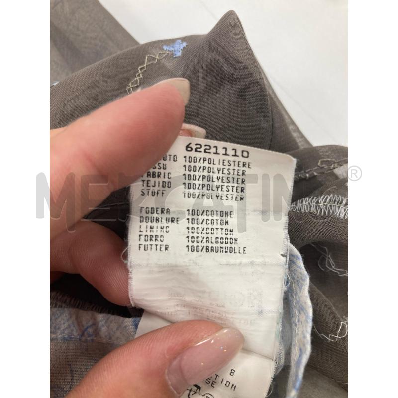 ABITO DONNA MAX&CO TORTORA SOTTOVESTE AZZURRA FIORI | Mercatino dell'Usato Gazzada schianno 4
