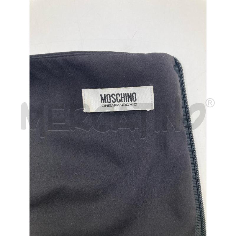 ABITO DONNA MOSCHINO NERO COLLO CERCHI BIANCHI | Mercatino dell'Usato Gazzada schianno 3