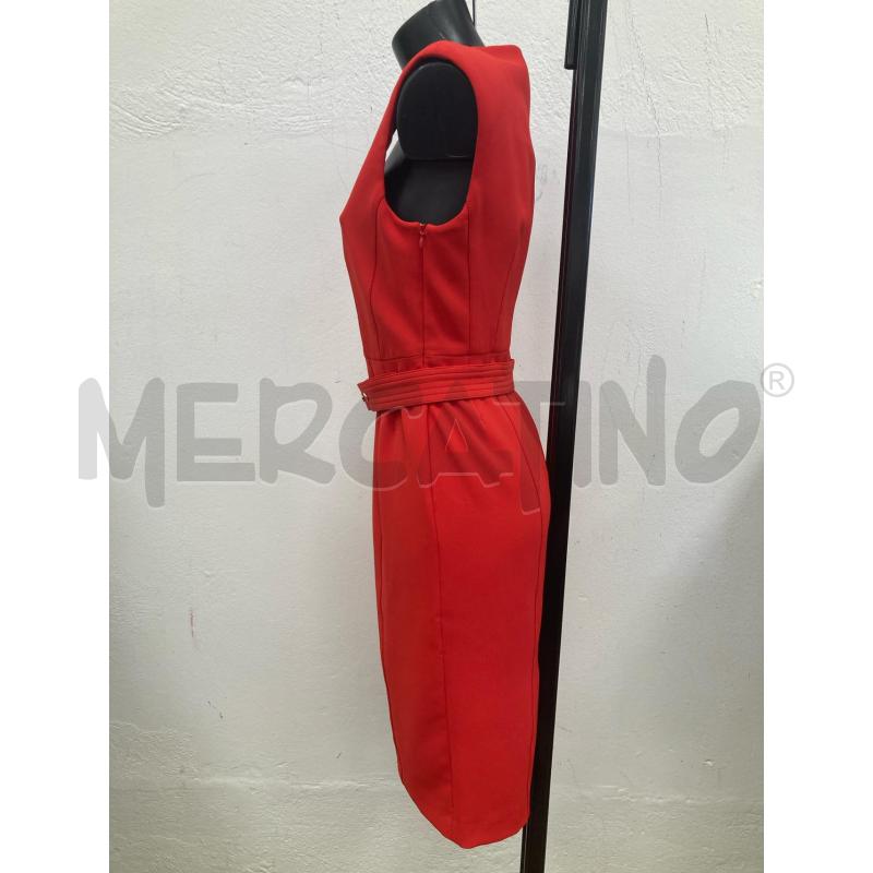 ABITO DONNA NENETTE ROSSO CON CINTURA CARTELLINO | Mercatino dell'Usato Gazzada schianno 2