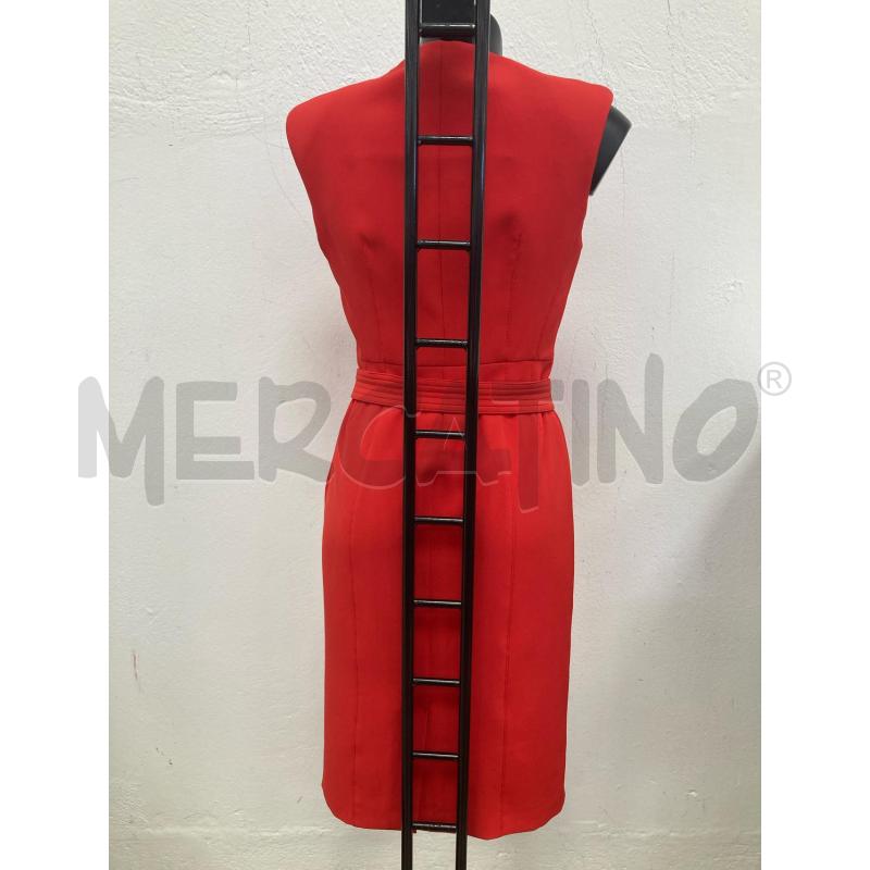 ABITO DONNA NENETTE ROSSO CON CINTURA CARTELLINO | Mercatino dell'Usato Gazzada schianno 3