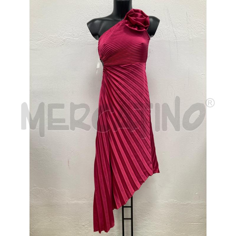 ABITO DONNA OCCULT FUXIA MONOSPALLA FIORE CARTELLINO | Mercatino dell'Usato Gazzada schianno 1
