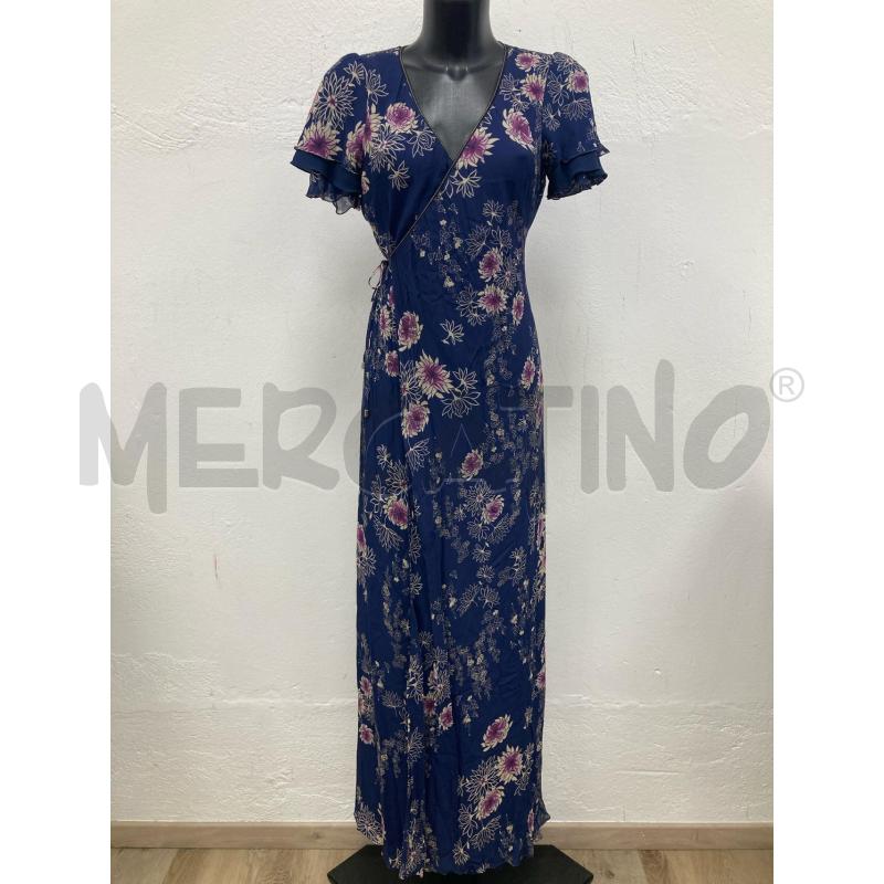 ABITO DONNA PATRIZIA PEPE BLU FIORI VIOLA | Mercatino dell'Usato Gazzada schianno 1