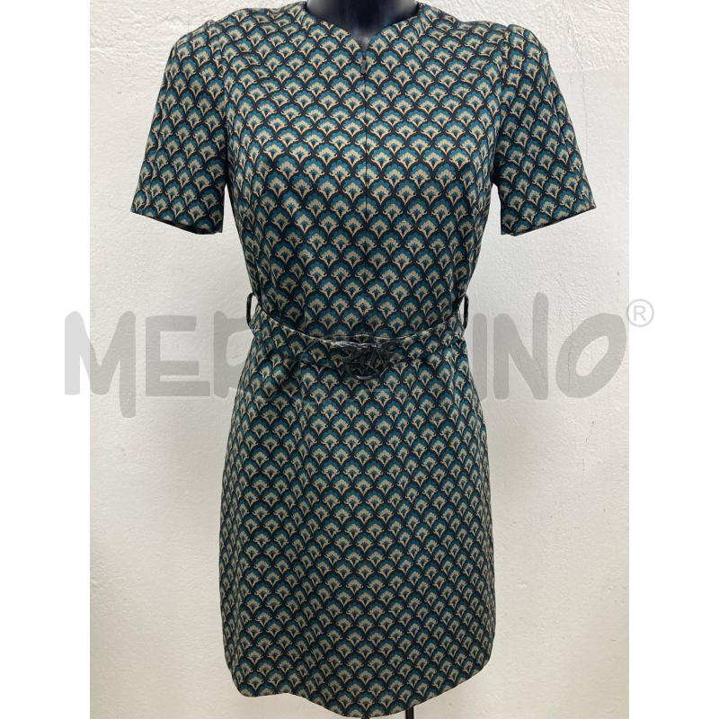 ABITO DONNA PINKO NERO DISEGNO VERDE SABBIA | Mercatino dell'Usato Gazzada schianno 1