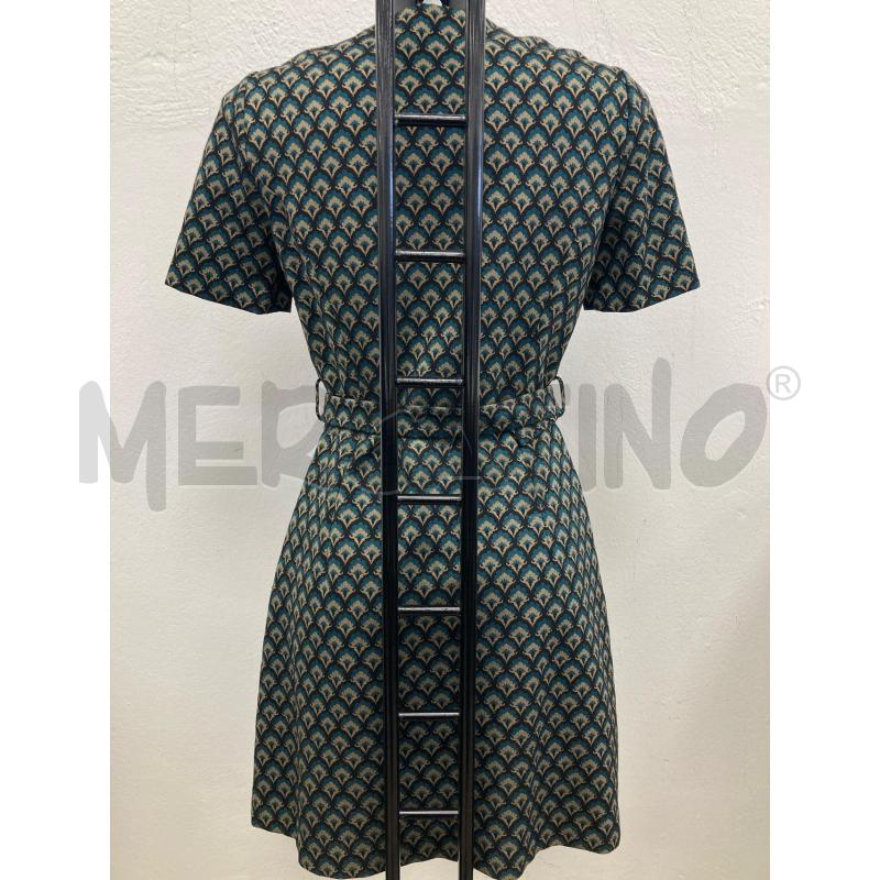 ABITO DONNA PINKO NERO DISEGNO VERDE SABBIA | Mercatino dell'Usato Gazzada schianno 2