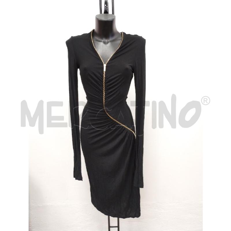 ABITO DONNA ROBERTO CAVALLI NERO ZIP ORO | Mercatino dell'Usato Gazzada schianno 1