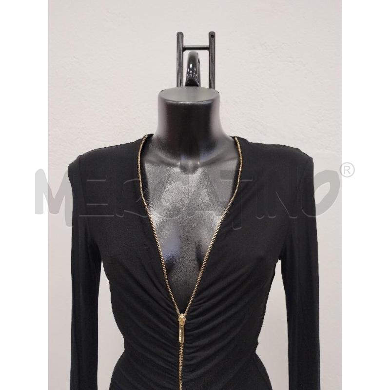 ABITO DONNA ROBERTO CAVALLI NERO ZIP ORO | Mercatino dell'Usato Gazzada schianno 2