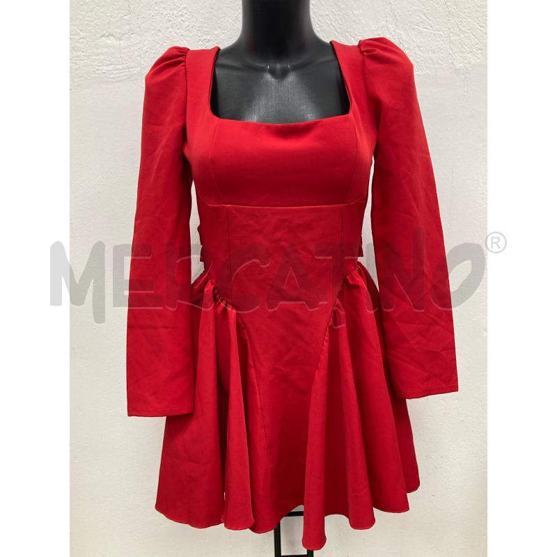 ABITO DONNA ROSSO COLLO QUADRATO | Mercatino dell'Usato Gazzada schianno 1