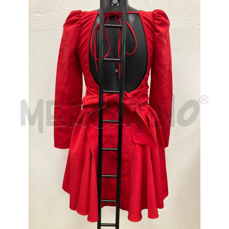 ABITO DONNA ROSSO COLLO QUADRATO | Mercatino dell'Usato Gazzada schianno 2